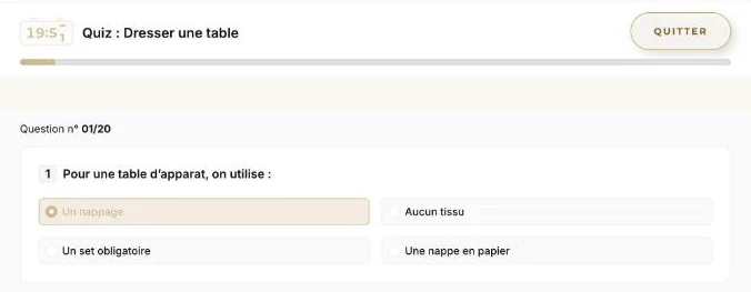 Exemple de quiz en cours